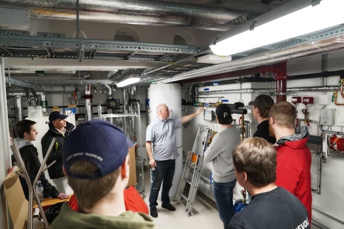 Network of information and energy data abstract